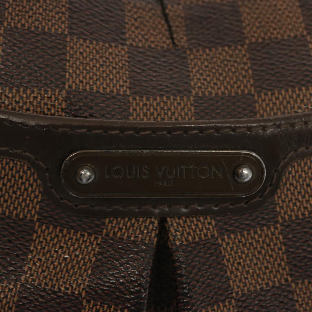 LOUIS VUITTON Damier Ebene Bloomsbury PM Shoulder Bag N42251 LV Auth 67198