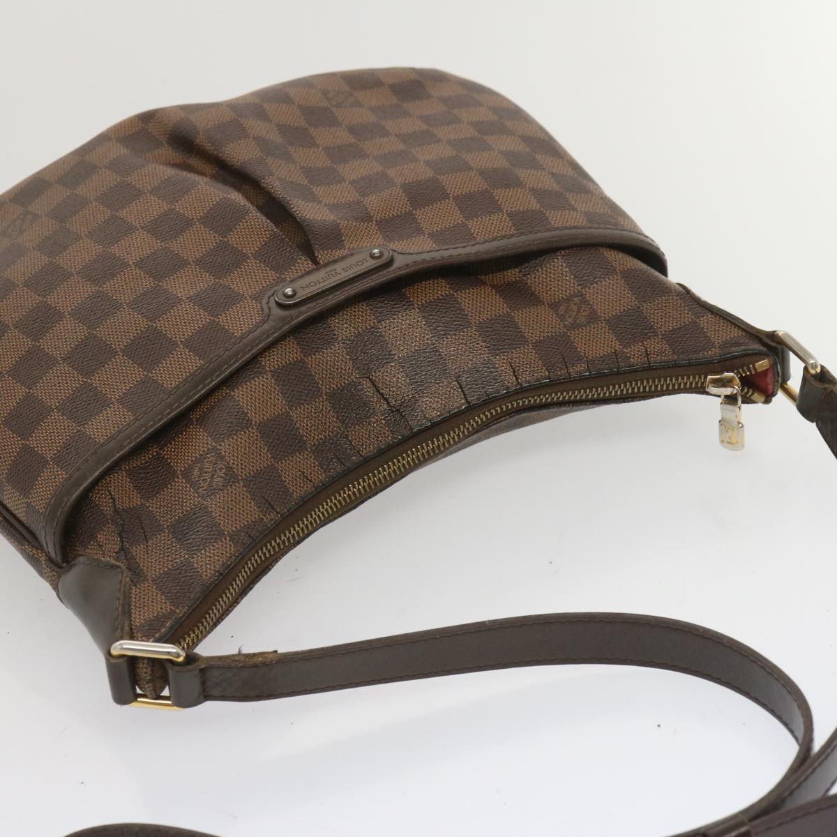 LOUIS VUITTON Damier Ebene Bloomsbury PM Shoulder Bag N42251 LV Auth 67198