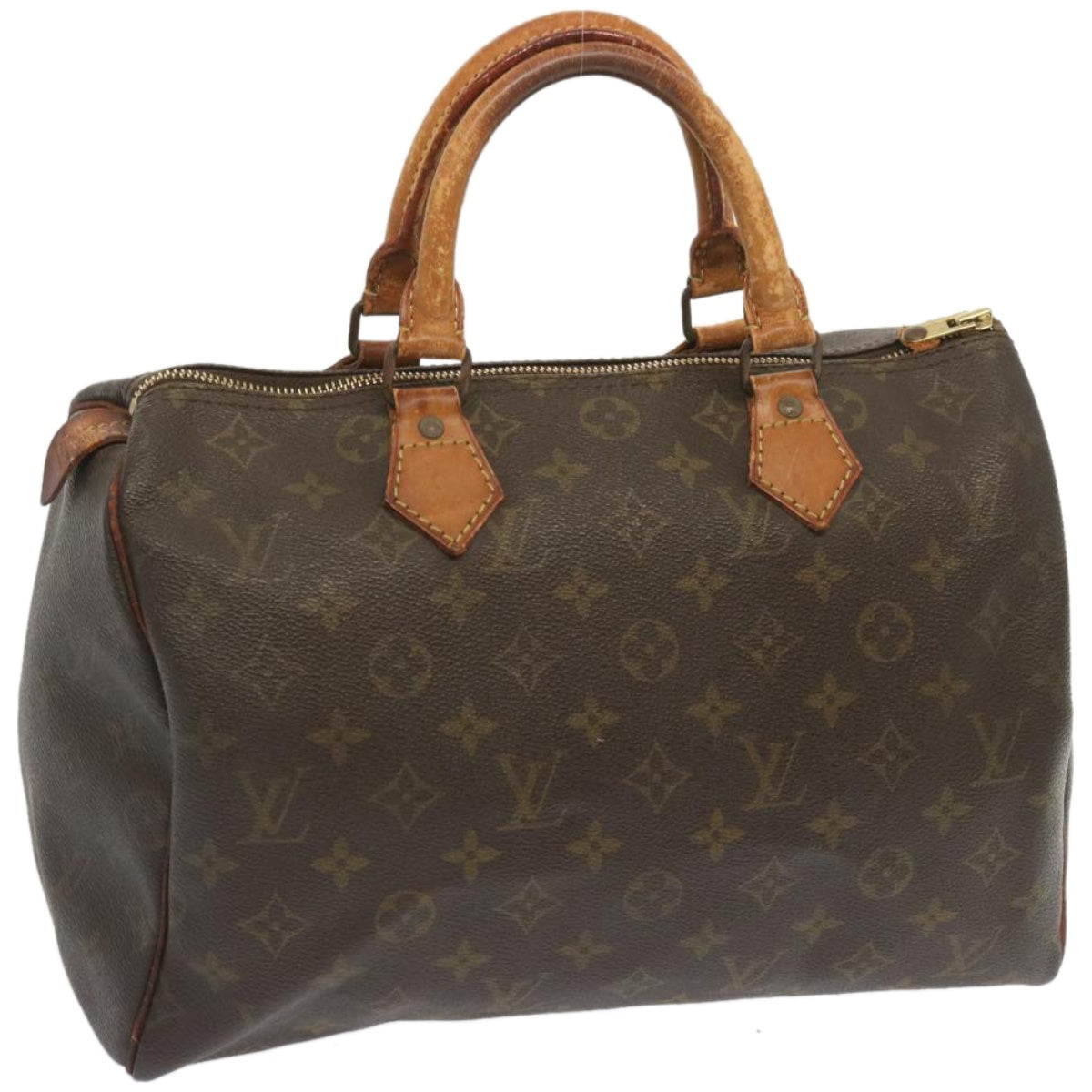 LOUIS VUITTON Monogram Speedy 30 Hand Bag M41526 LV Auth 67208