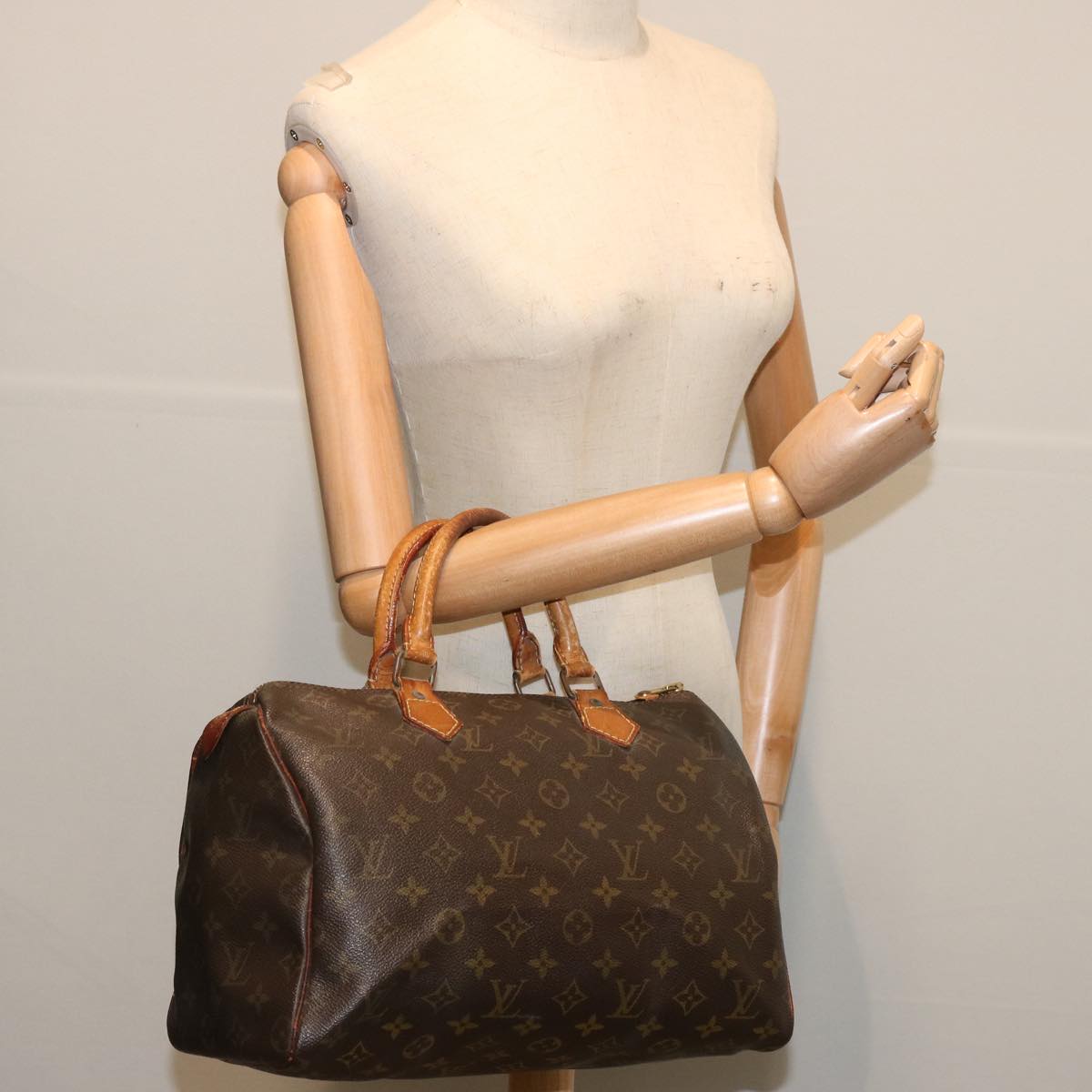 LOUIS VUITTON Monogram Speedy 30 Hand Bag M41526 LV Auth 67208