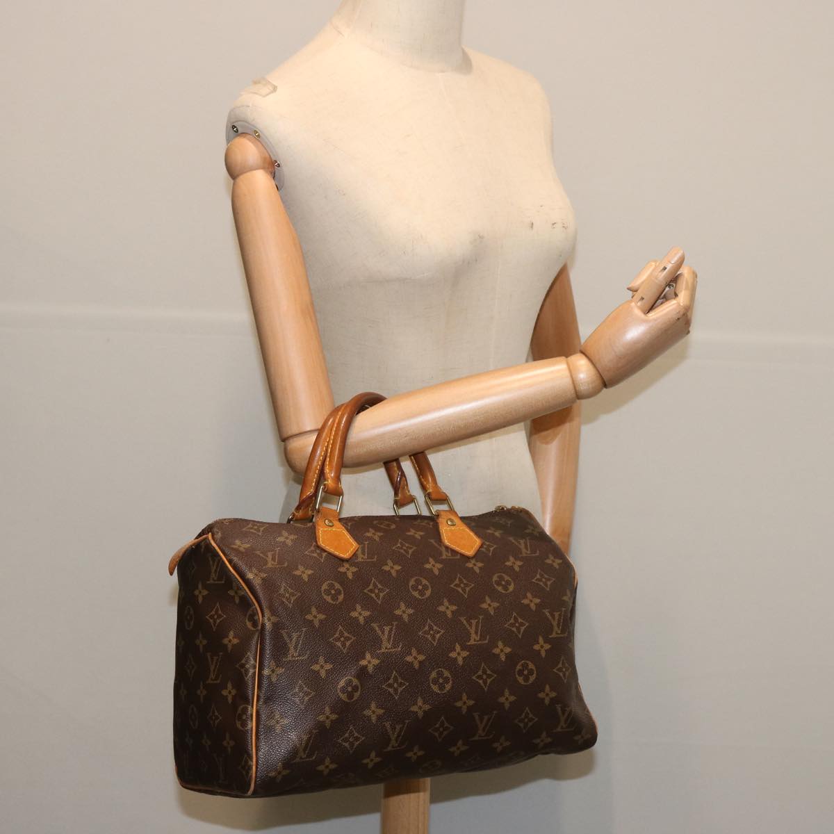 LOUIS VUITTON Monogram Speedy 30 Hand Bag M41526 LV Auth 67209