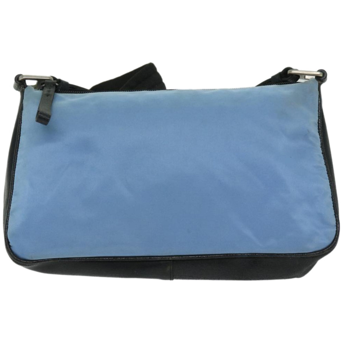 PRADA Shoulder Bag Nylon Light Blue Auth 67213