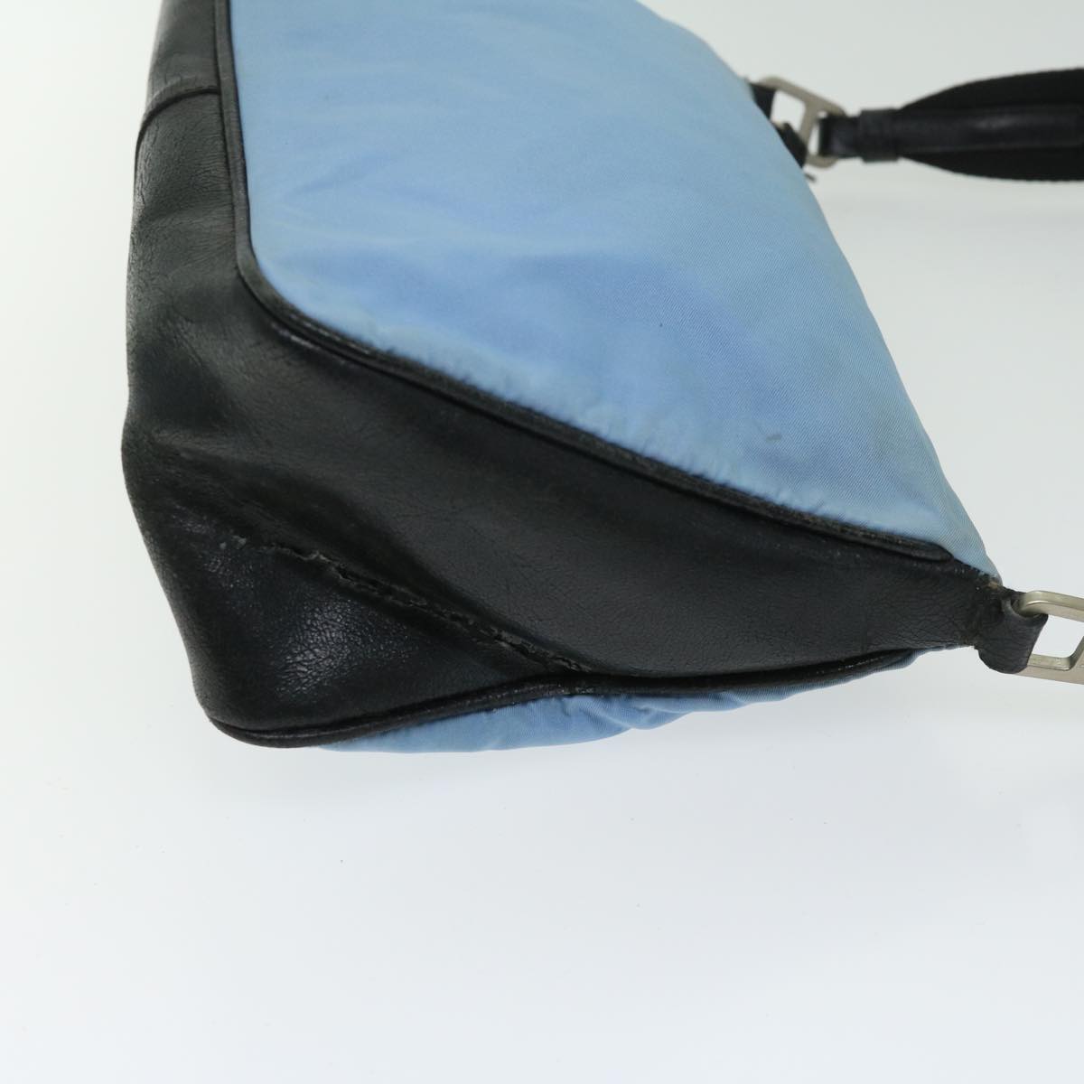 PRADA Shoulder Bag Nylon Light Blue Auth 67213