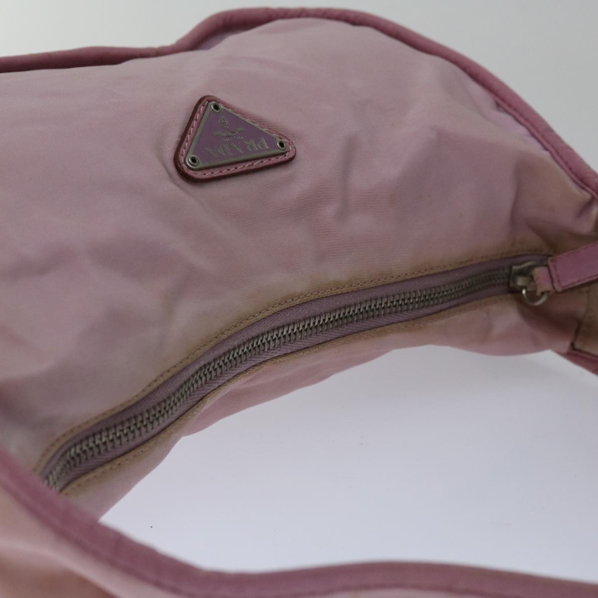 PRADA Shoulder Bag Nylon Pink Auth 67214