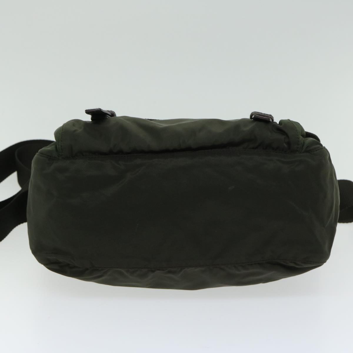 PRADA Shoulder Bag Nylon Khaki Auth 67217