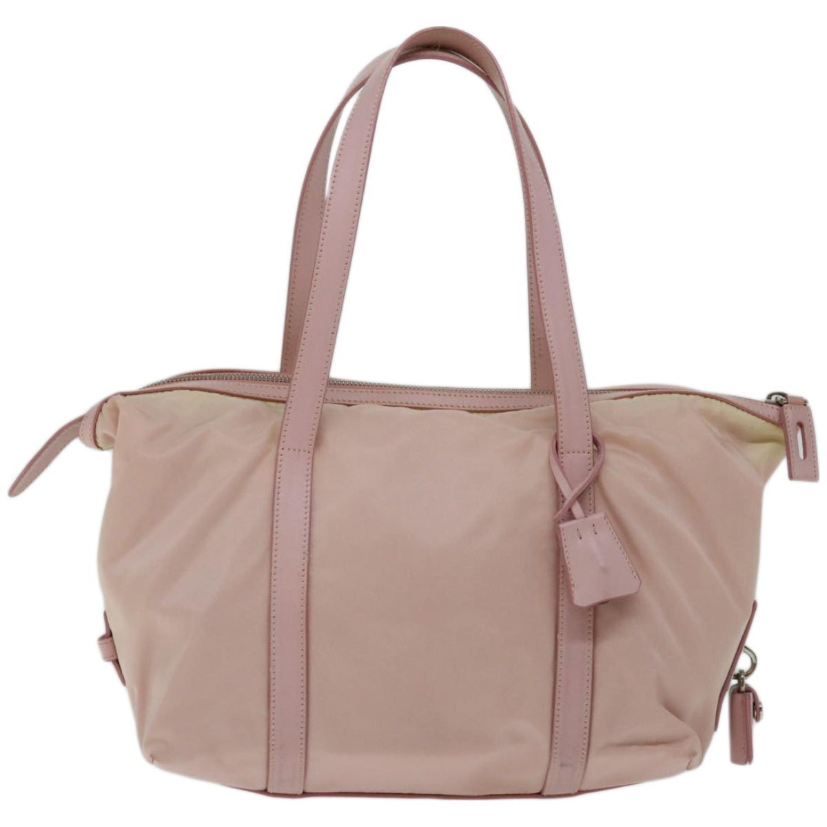 PRADA Hand Bag Nylon Pink Auth 67218 - 0