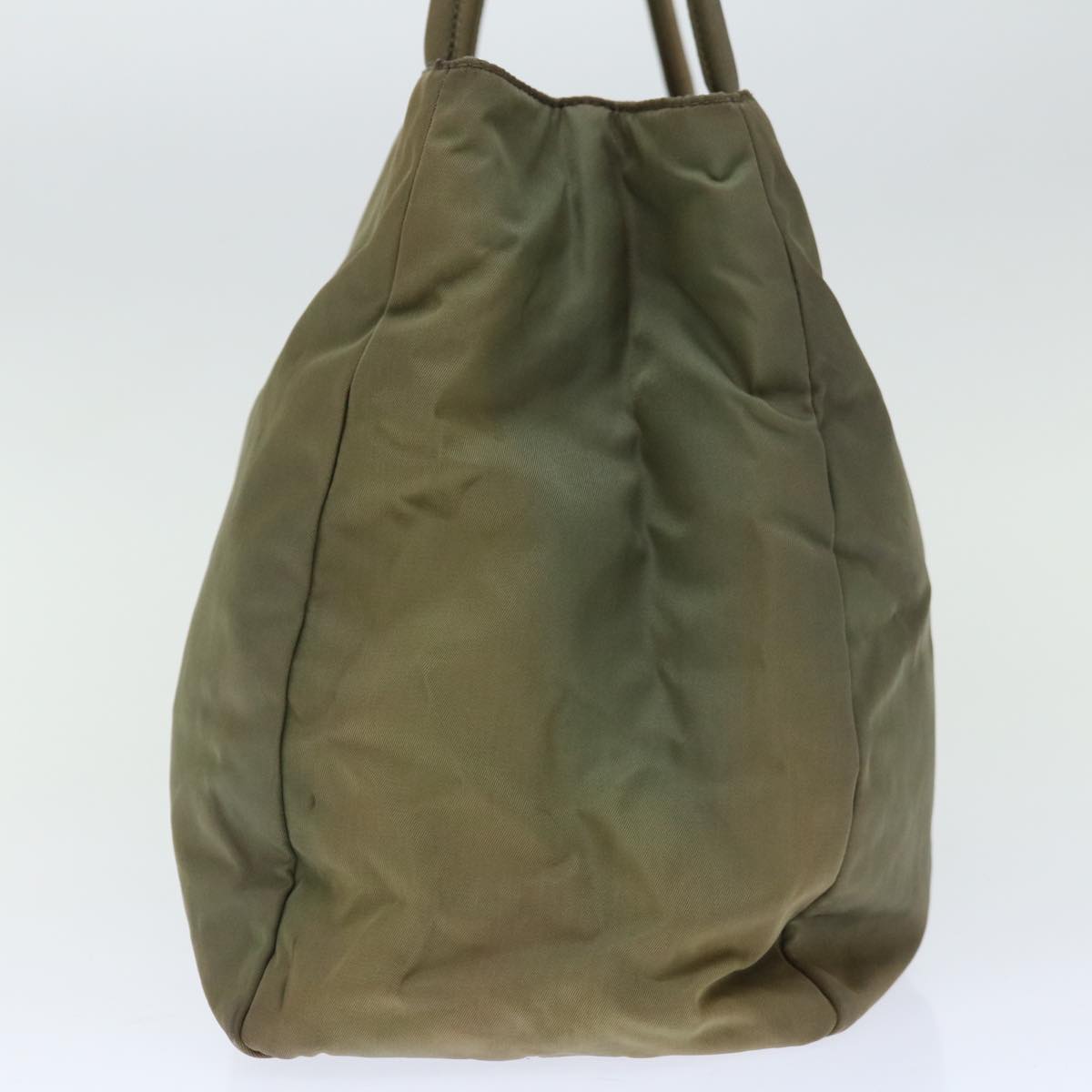 PRADA Tote Bag Nylon Khaki Auth 67219