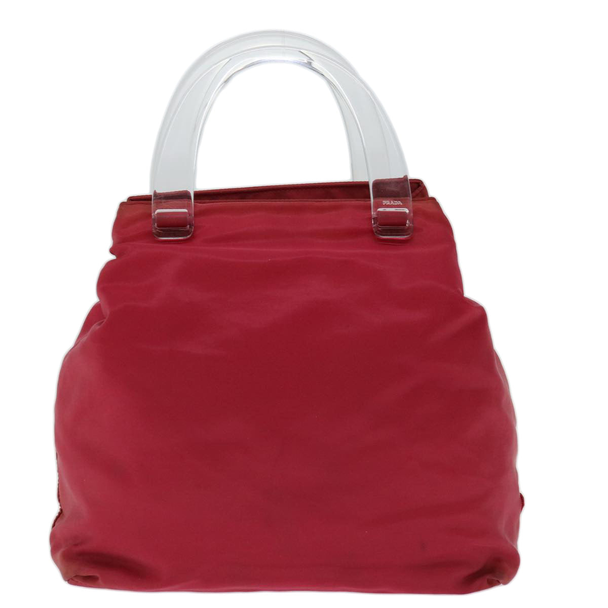 PRADA Hand Bag Nylon Pink Auth 67235 - 0
