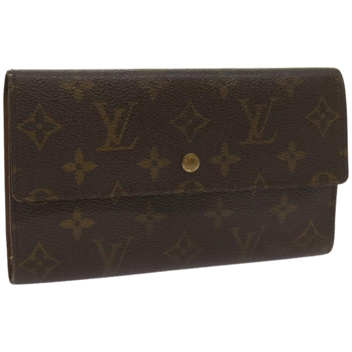 LOUIS VUITTON Monogram Portefeuille International Wallet M61217 LV Auth 67249