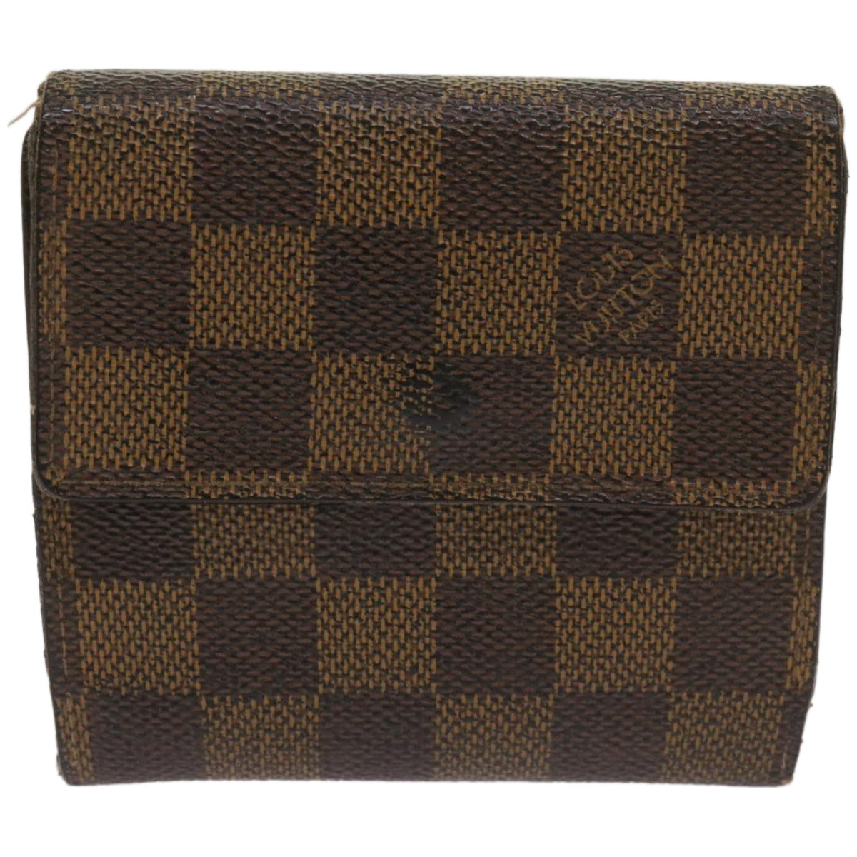 LOUIS VUITTON Damier Ebene Portefeuille Elise Wallet N61654 LV Auth 67254 - 0