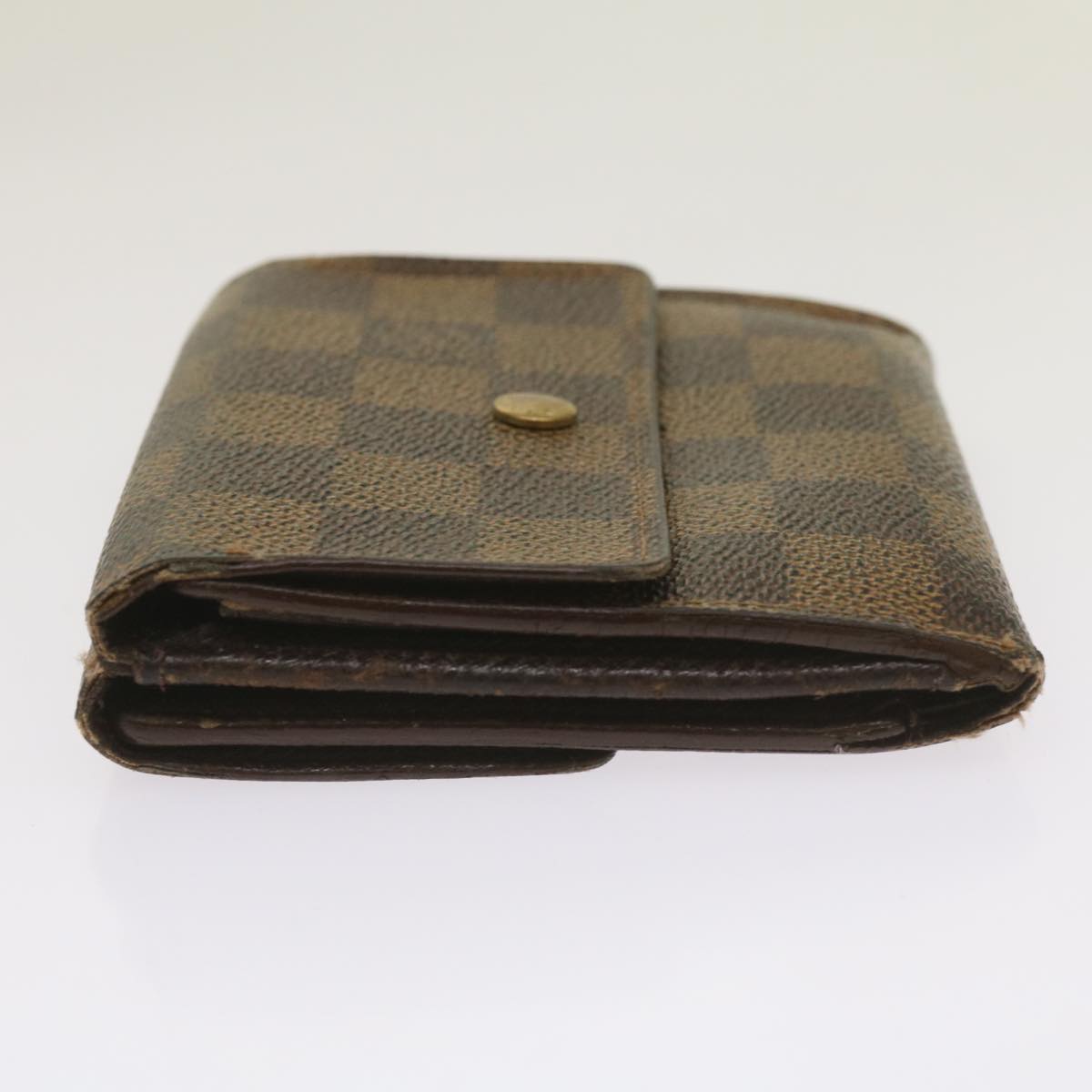 LOUIS VUITTON Damier Ebene Portefeuille Elise Wallet N61654 LV Auth 67254