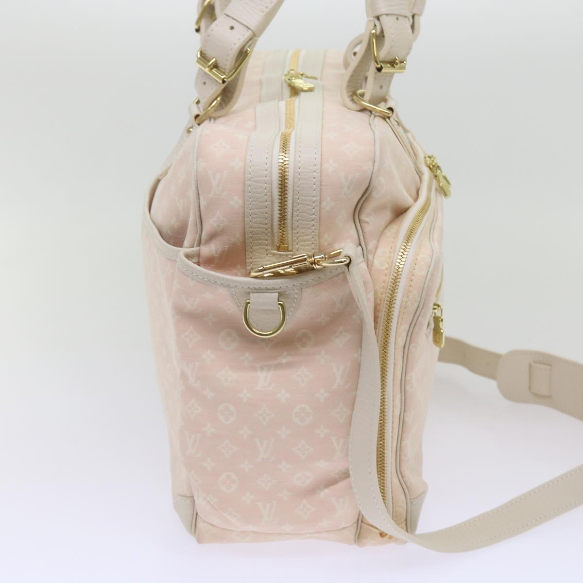 LOUIS VUITTON Monogram Mini Lin Sac Arange Shoulder Bag Rose M95255 Auth 67255