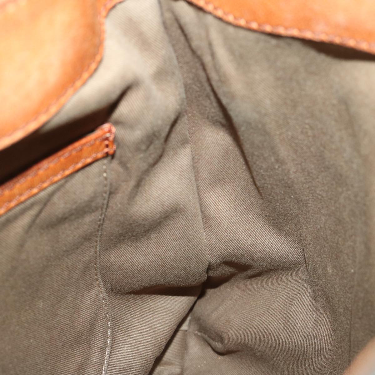 Chloe Harley Shoulder Bag Canvas Leather Beige Brown Auth 67268