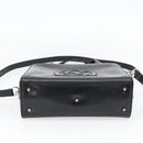 GUCCI Hand Bag Patent leather 2way Black Silver Auth 67289-14