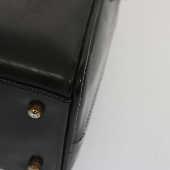 GUCCI Hand Bag Patent leather 2way Black Auth 67289