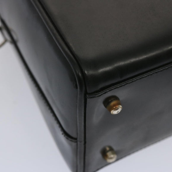 GUCCI Hand Bag Patent leather 2way Black Auth 67289