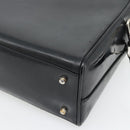 GUCCI Hand Bag Patent leather 2way Black Silver Auth 67289-19