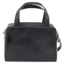 GUCCI Hand Bag Patent leather 2way Black Silver Auth 67289-2