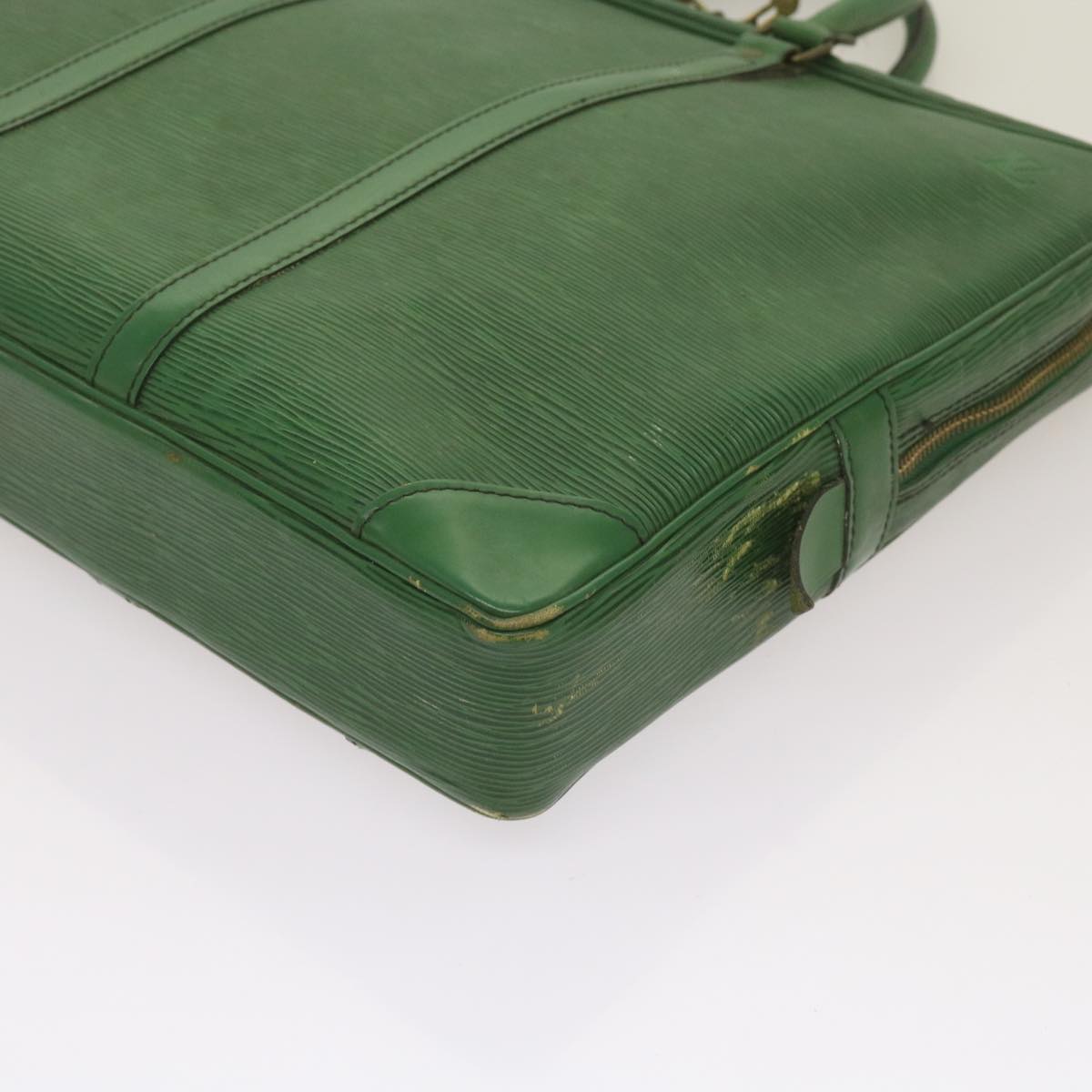 LOUIS VUITTON Epi Porte Documents Voyage Business Bag Green M54474 LV Auth 67296