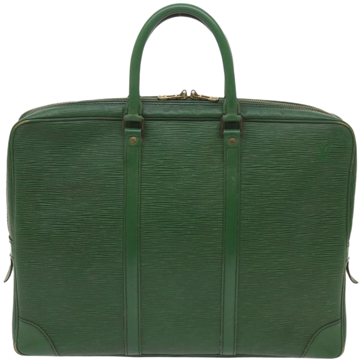 LOUIS VUITTON Epi Porte Documents Voyage Business Bag Green M54474 LV Auth 67296 - 0