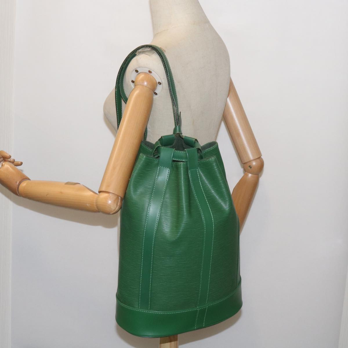 LOUIS VUITTON Epi Randonnee PM Shoulder Bag Green M52354 LV Auth 67304