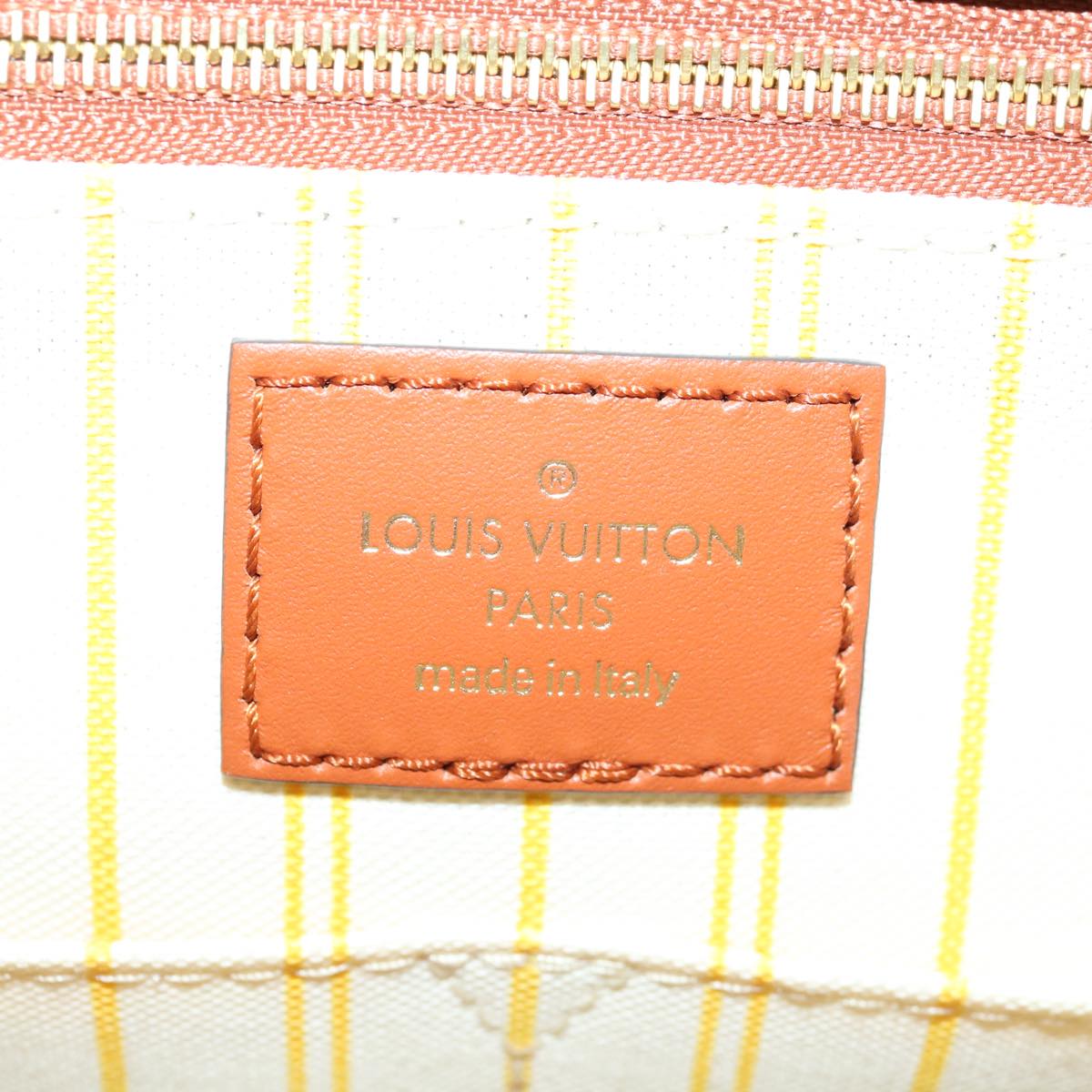 LOUIS VUITTON Monogram Raffia On The Go MM Bag 2way Beige M57707 LV Auth 67307S