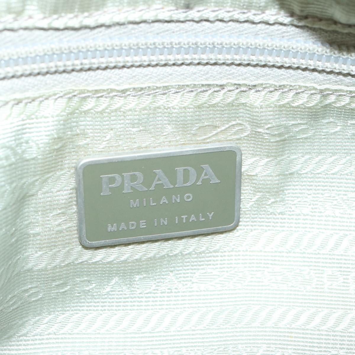 PRADA Shoulder Bag Nylon Light Blue Auth 67325