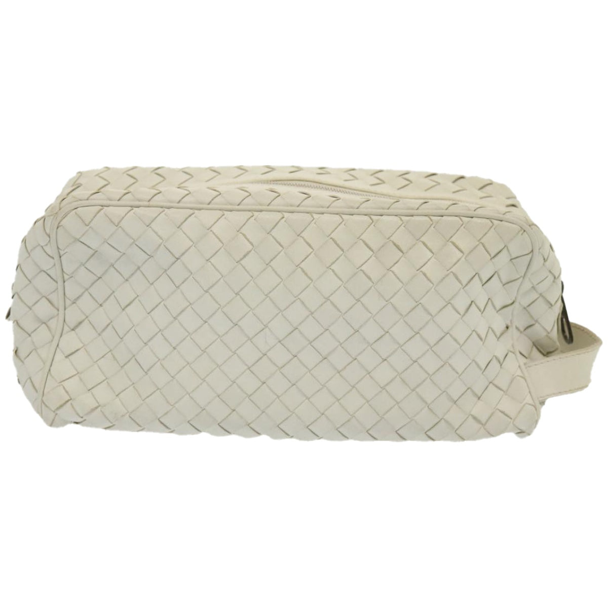 BOTTEGA VENETA INTRECCIATO Clutch Bag Leather White 174361 Auth 67355 - 0