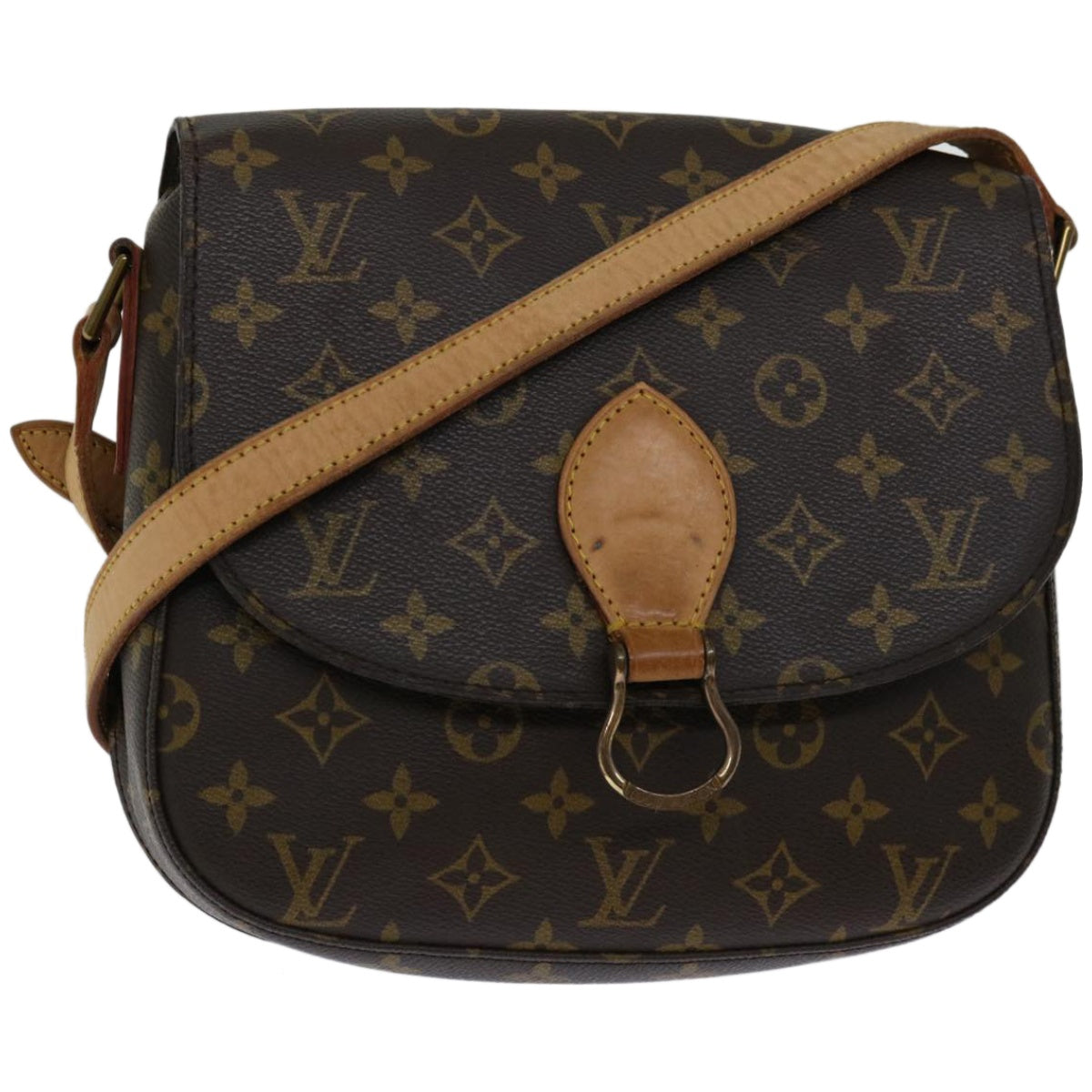 LOUIS VUITTON Monogram Saint Cloud GM Shoulder Bag M51242 LV Auth 67383