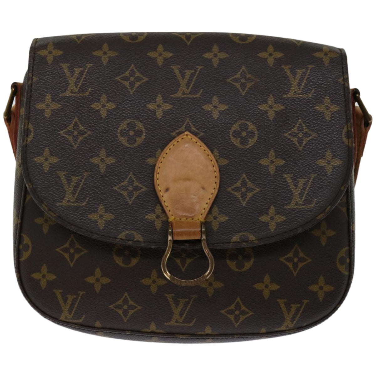 LOUIS VUITTON Monogram Saint Cloud GM Shoulder Bag M51242 LV Auth 67383