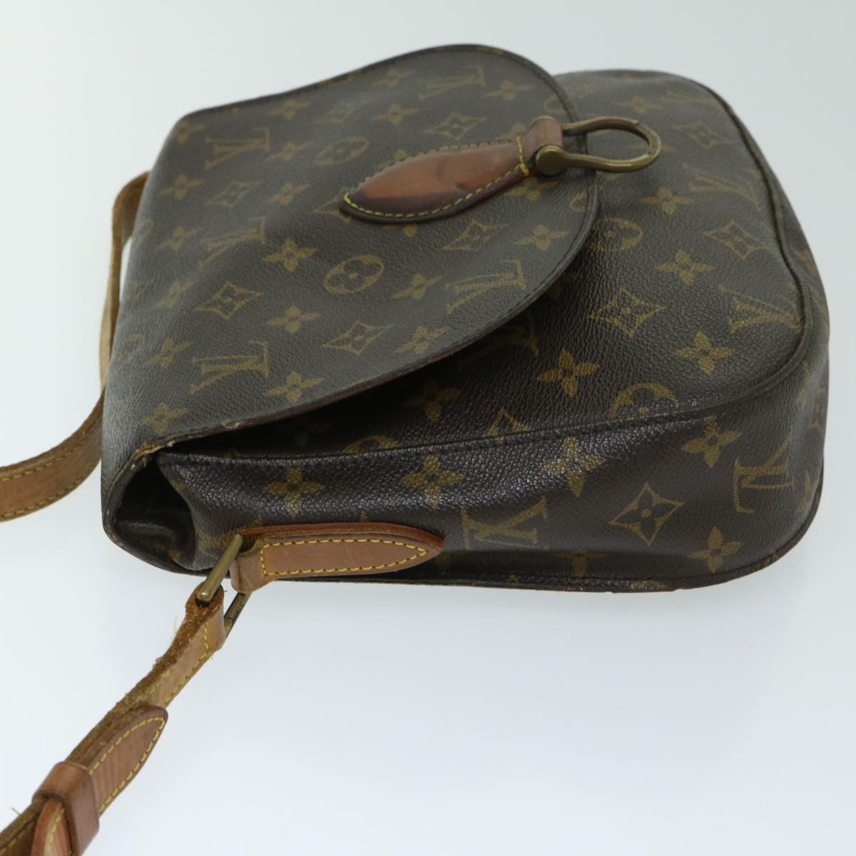 LOUIS VUITTON Monogram Saint Cloud GM Shoulder Bag M51242 LV Auth 67384