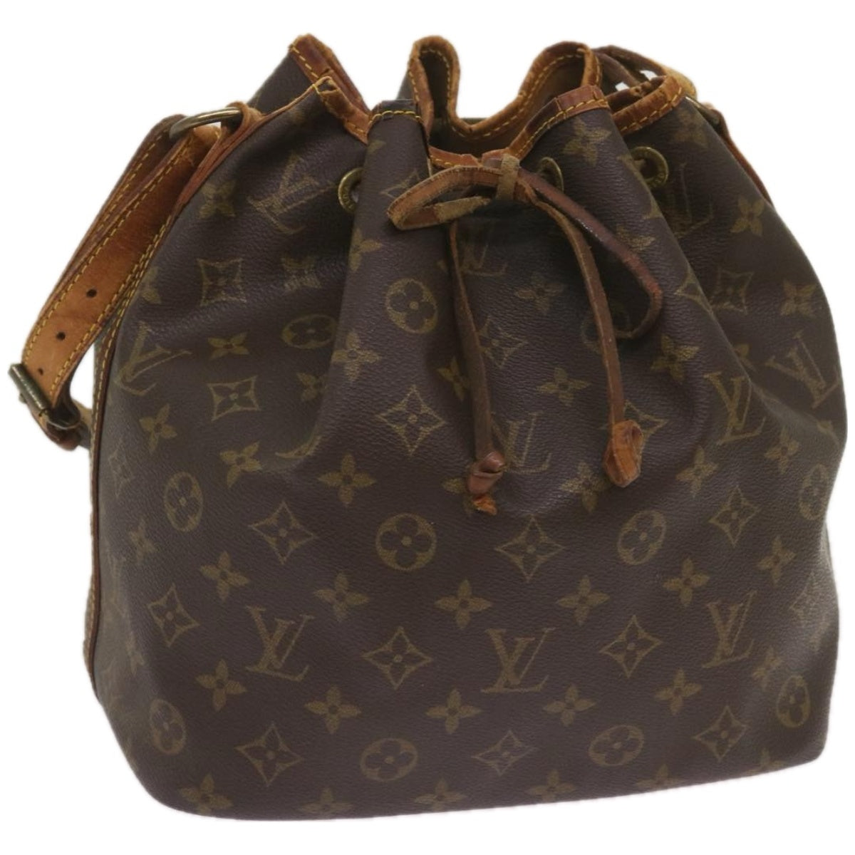 LOUIS VUITTON Monogram Petit Noe Shoulder Bag M42226 LV Auth 67407