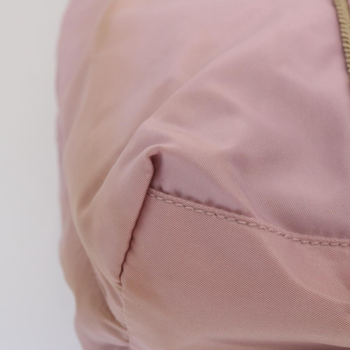 PRADA Hand Bag Nylon Pink Auth 67416