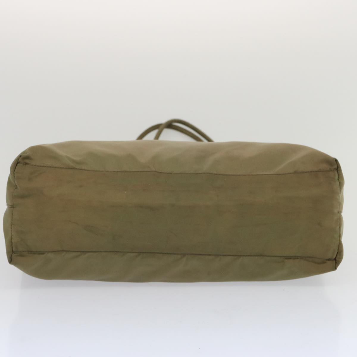 PRADA Tote Bag Nylon Khaki Auth 67418