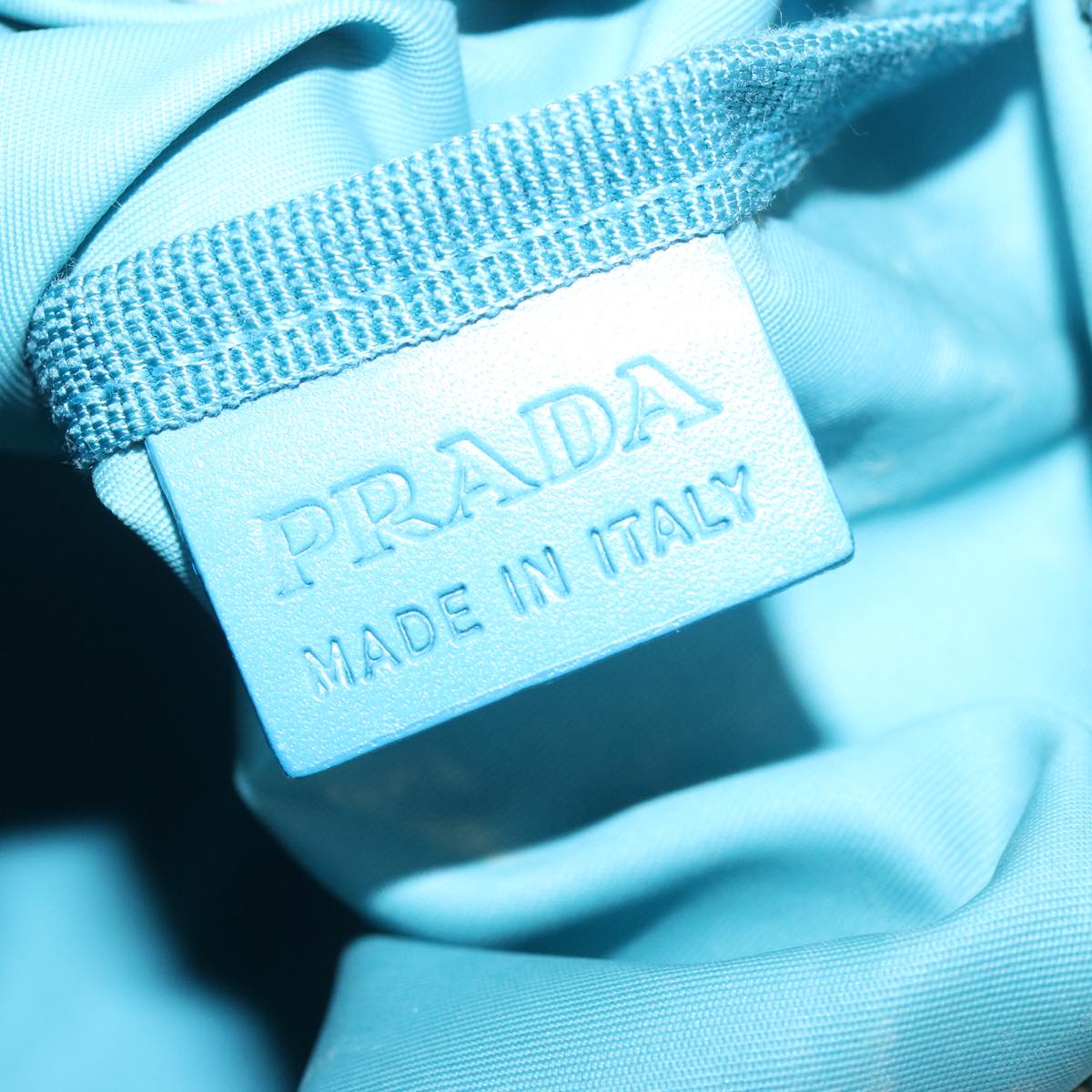 PRADA Tote Bag Nylon Light Blue Auth 67419