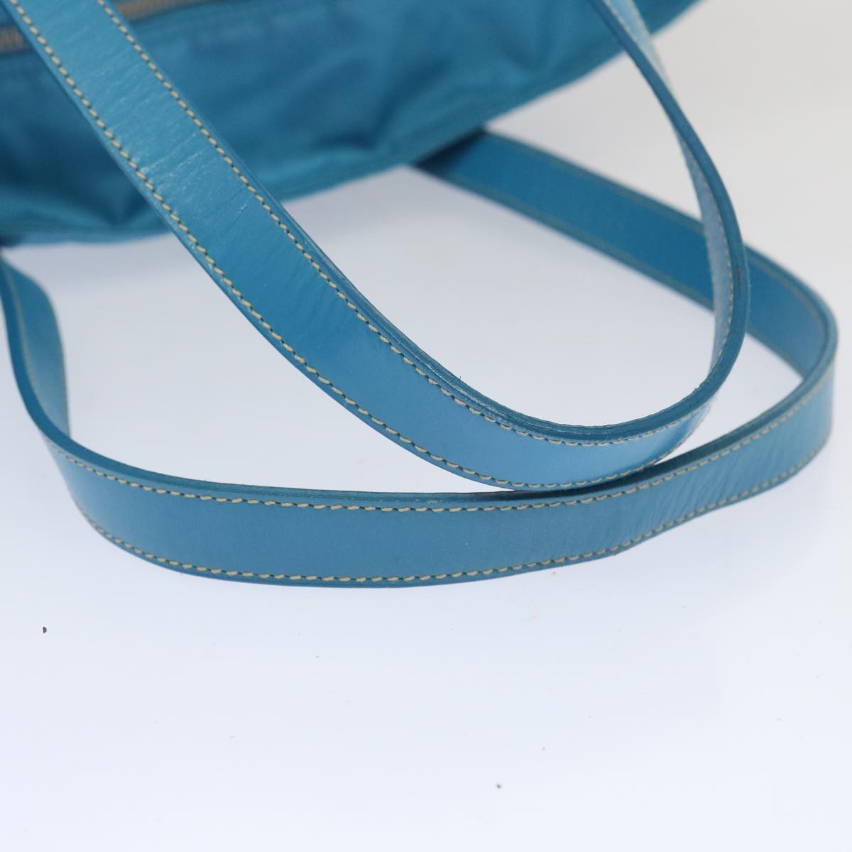 PRADA Tote Bag Nylon Light Blue Auth 67419