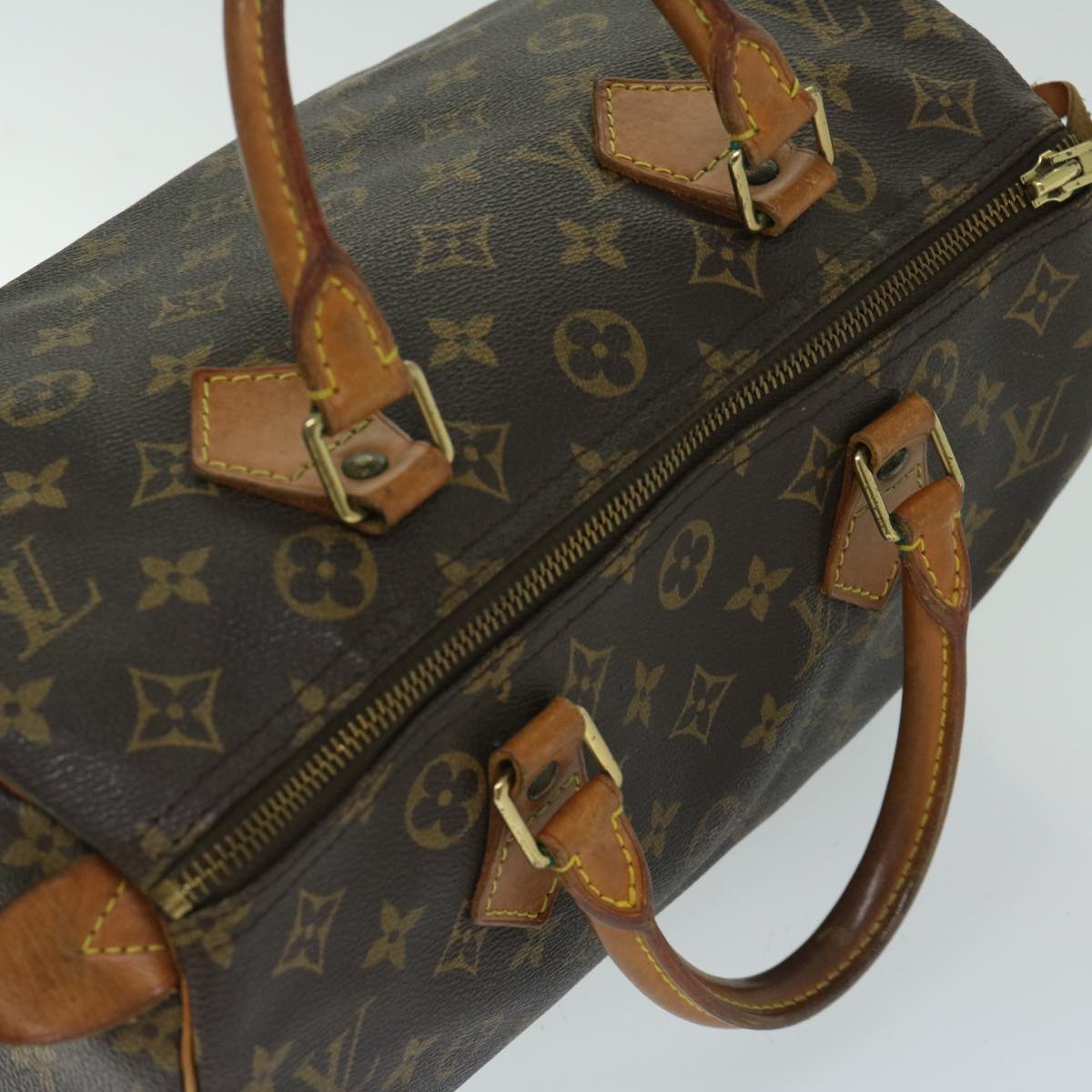 LOUIS VUITTON Monogram Speedy 30 Hand Bag M41526 LV Auth 67435