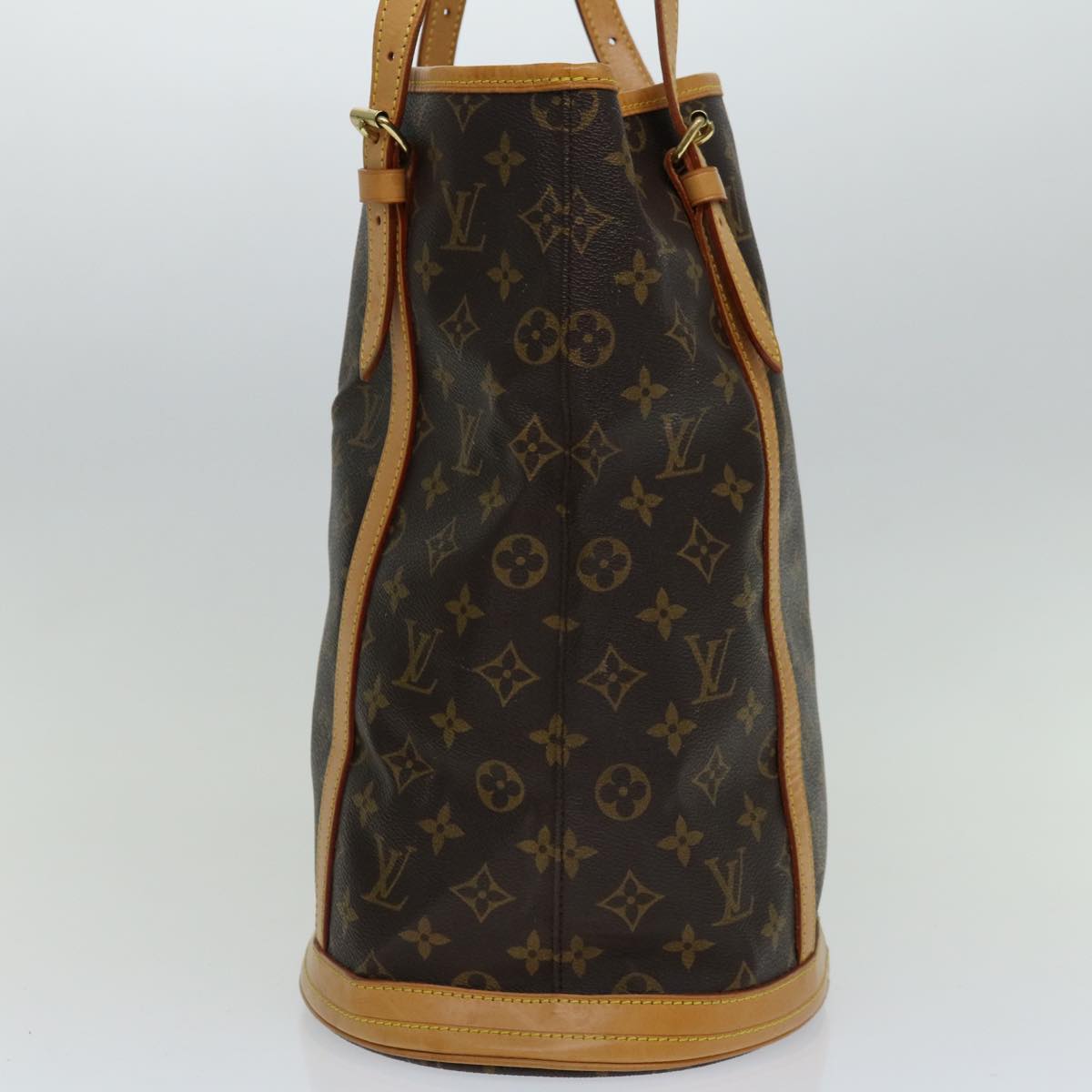 LOUIS VUITTON Monogram Bucket GM Shoulder Bag M42236 LV Auth 67436