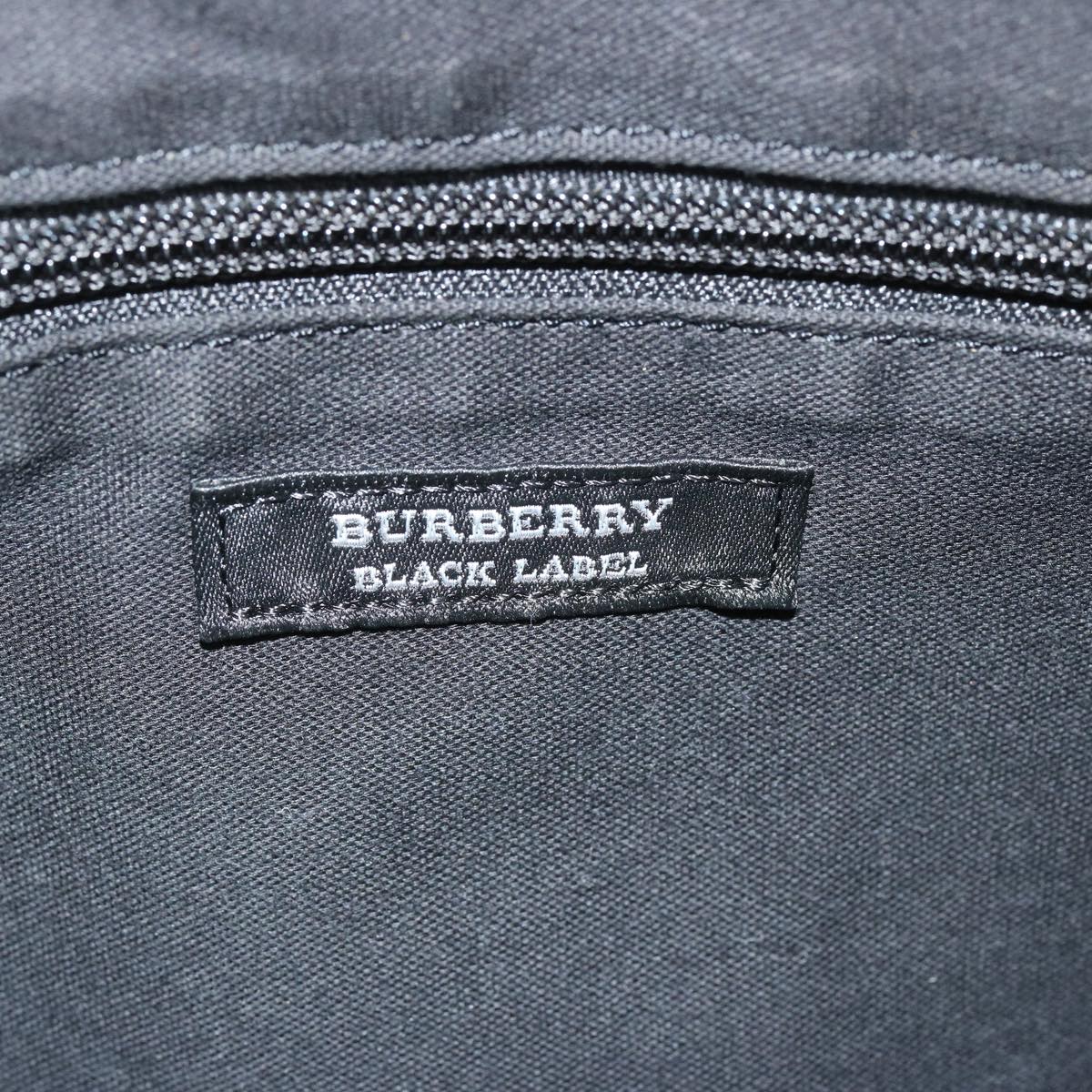 BURBERRY Nova Check Black Label Business Bag Canvas 2way Navy Auth 67442