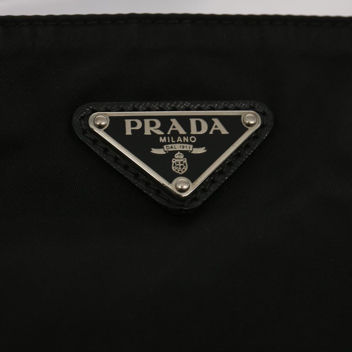 PRADA Shoulder Bag Nylon Black Auth 67447