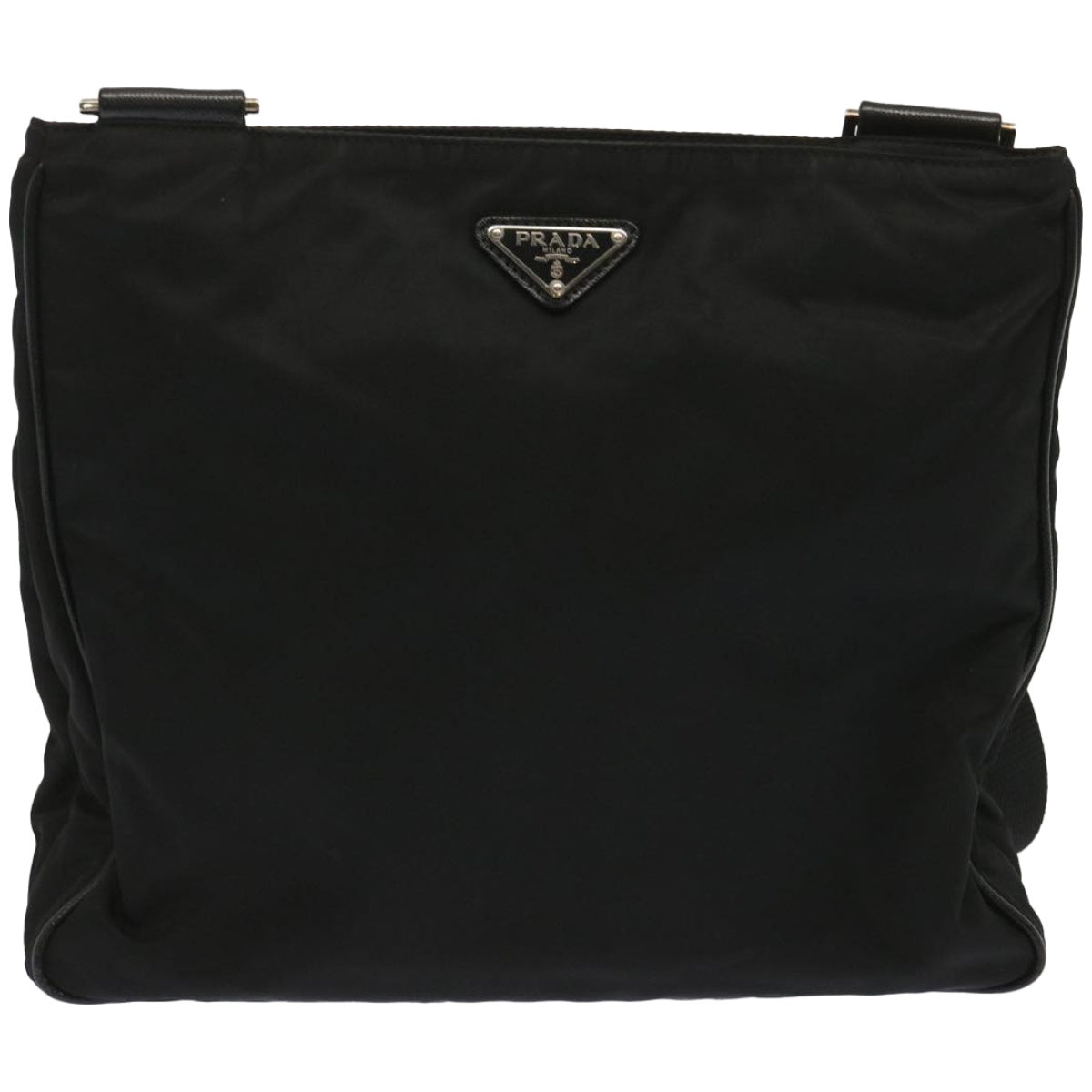 PRADA Shoulder Bag Nylon Black Auth 67447