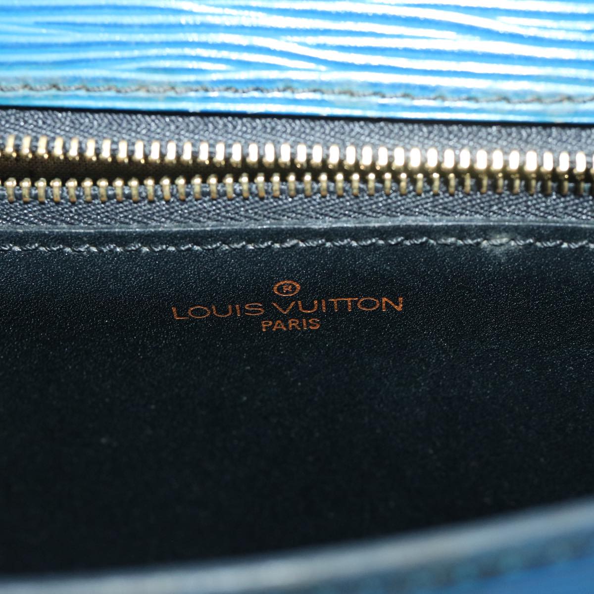 LOUIS VUITTON Epi Saint Cloud GM Shoulder Bag Blue M52195 LV Auth 67452