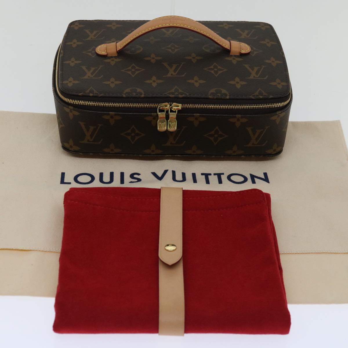 LOUIS VUITTON Monogram Trousse Bijoux Accessory Case M43449 LV Auth 67459A