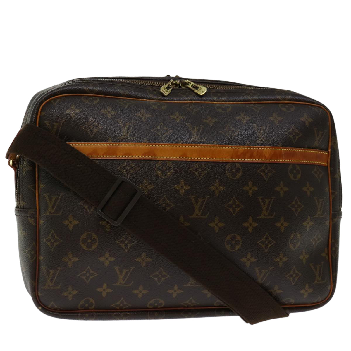 LOUIS VUITTON Monogram Reporter GM Shoulder Bag M45252 LV Auth 67462