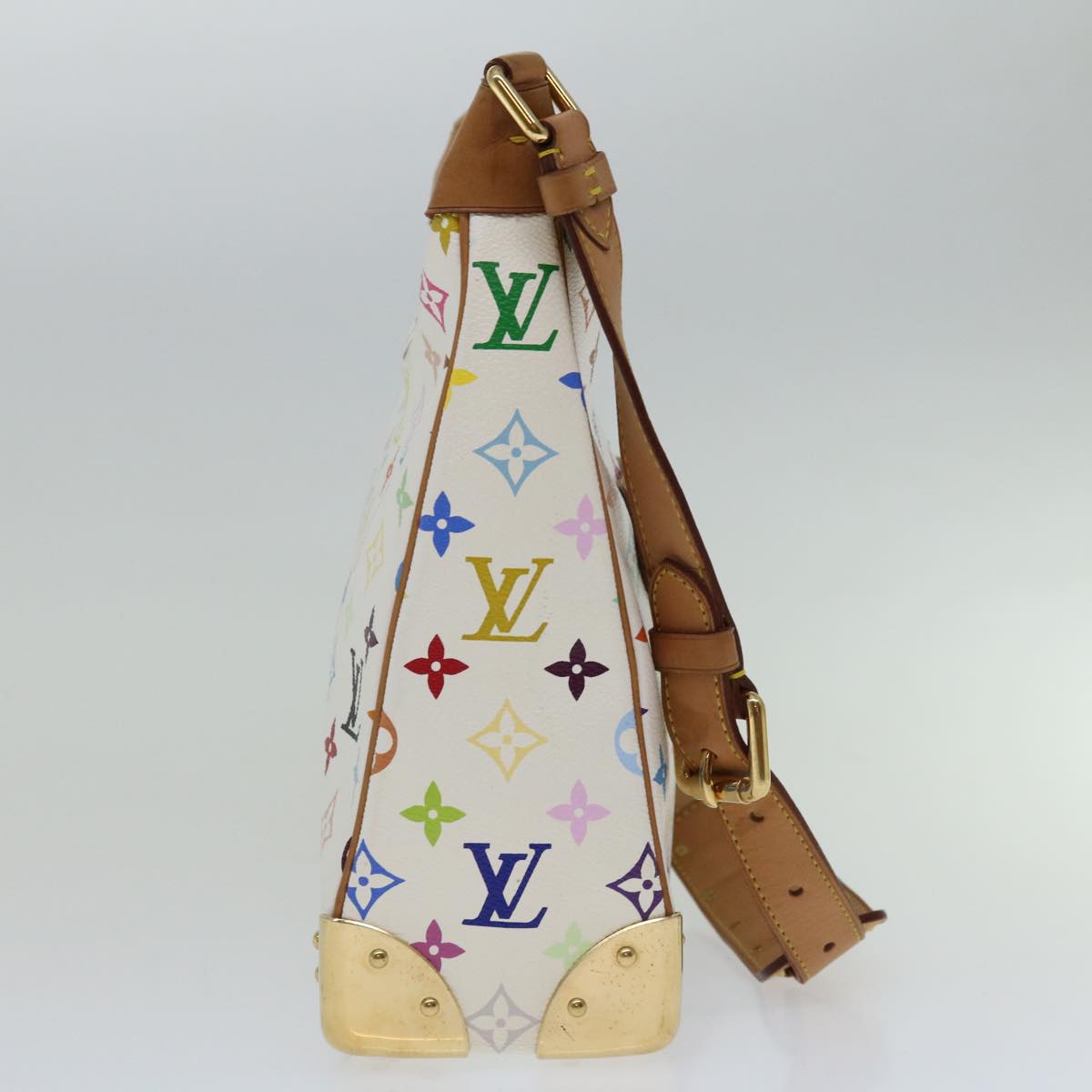 LOUIS VUITTON Monogram Multicolor Boulogne Shoulder Bag White M92660 Auth 67464A