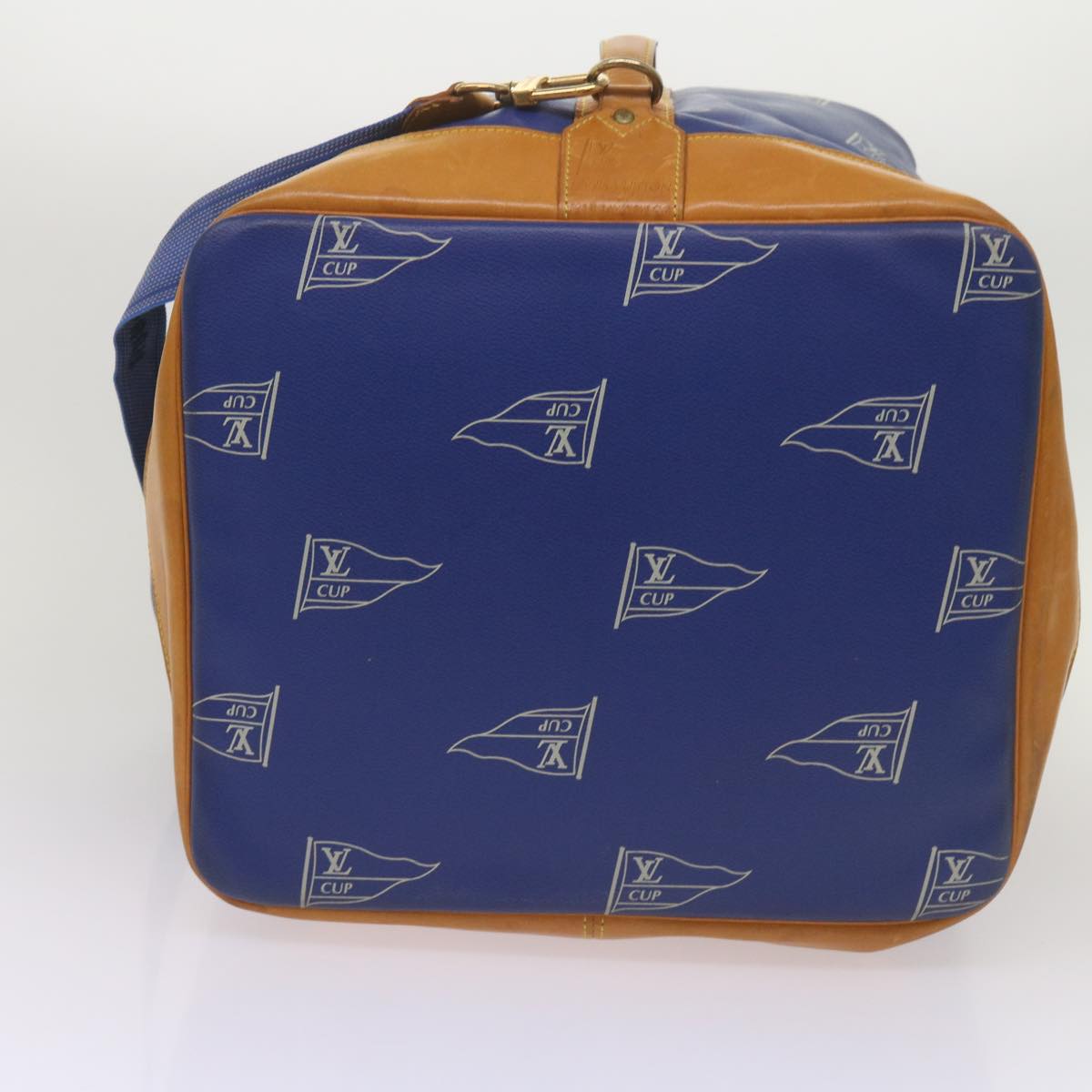 LOUIS VUITTON LV Cup Sac Marine Shoulder Bag PVC Leather Blue A24014 Auth 67469