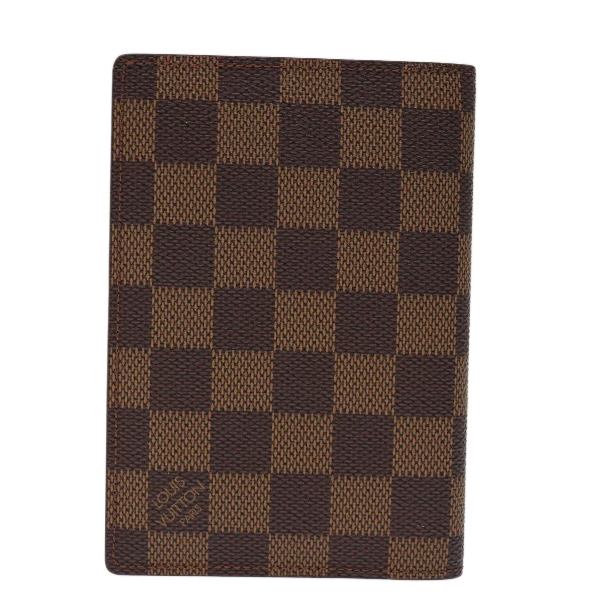 LOUIS VUITTON Damier Ebene Couverture Passport Case N60189 LV Auth 67476 - 0