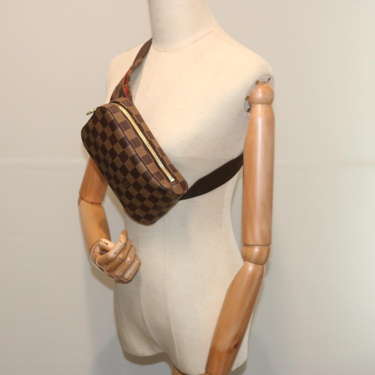 LOUIS VUITTON Damier Ebene Geronimos Shoulder Bag N51994 LV Auth 67479SA