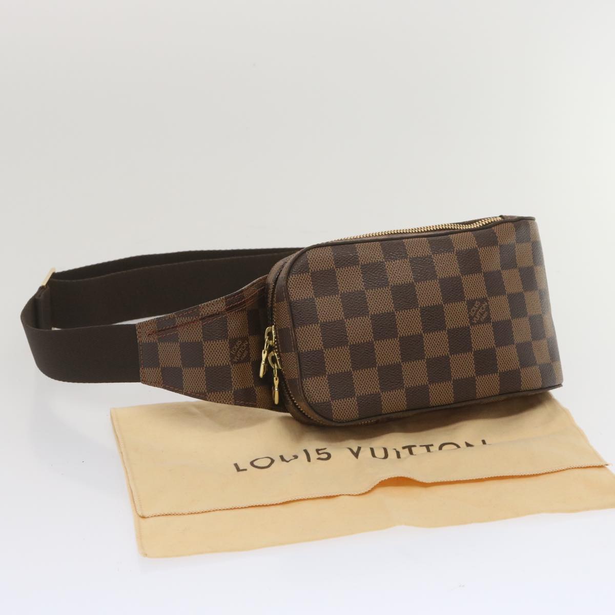 LOUIS VUITTON Damier Ebene Geronimos Shoulder Bag N51994 LV Auth 67479SA