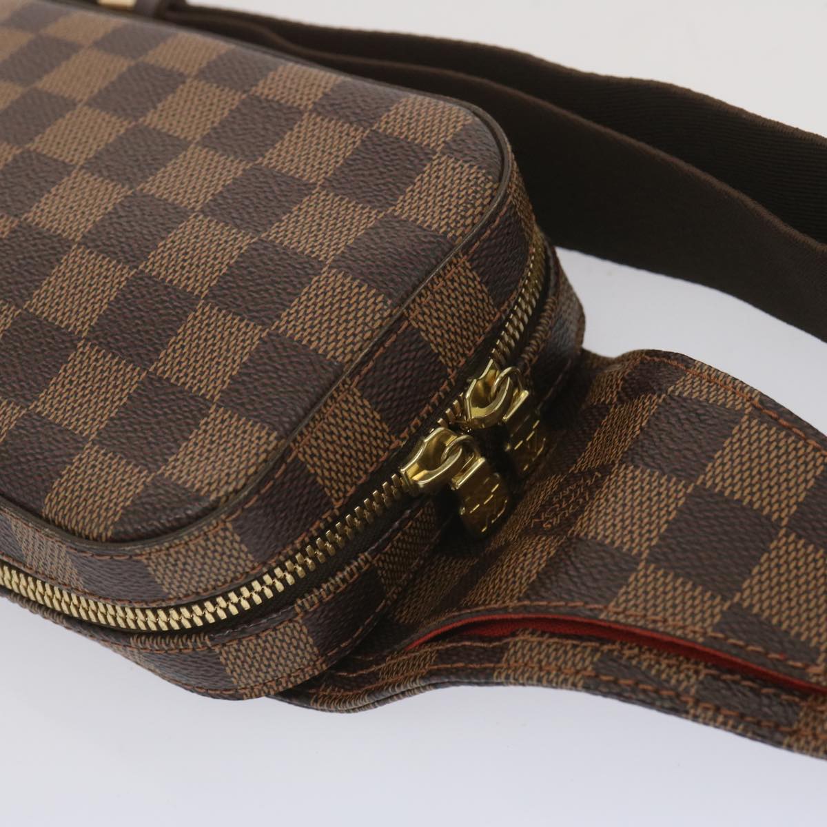 LOUIS VUITTON Damier Ebene Geronimos Shoulder Bag N51994 LV Auth 67479SA